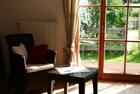 Der Wohnbereich der Ferienwohnung